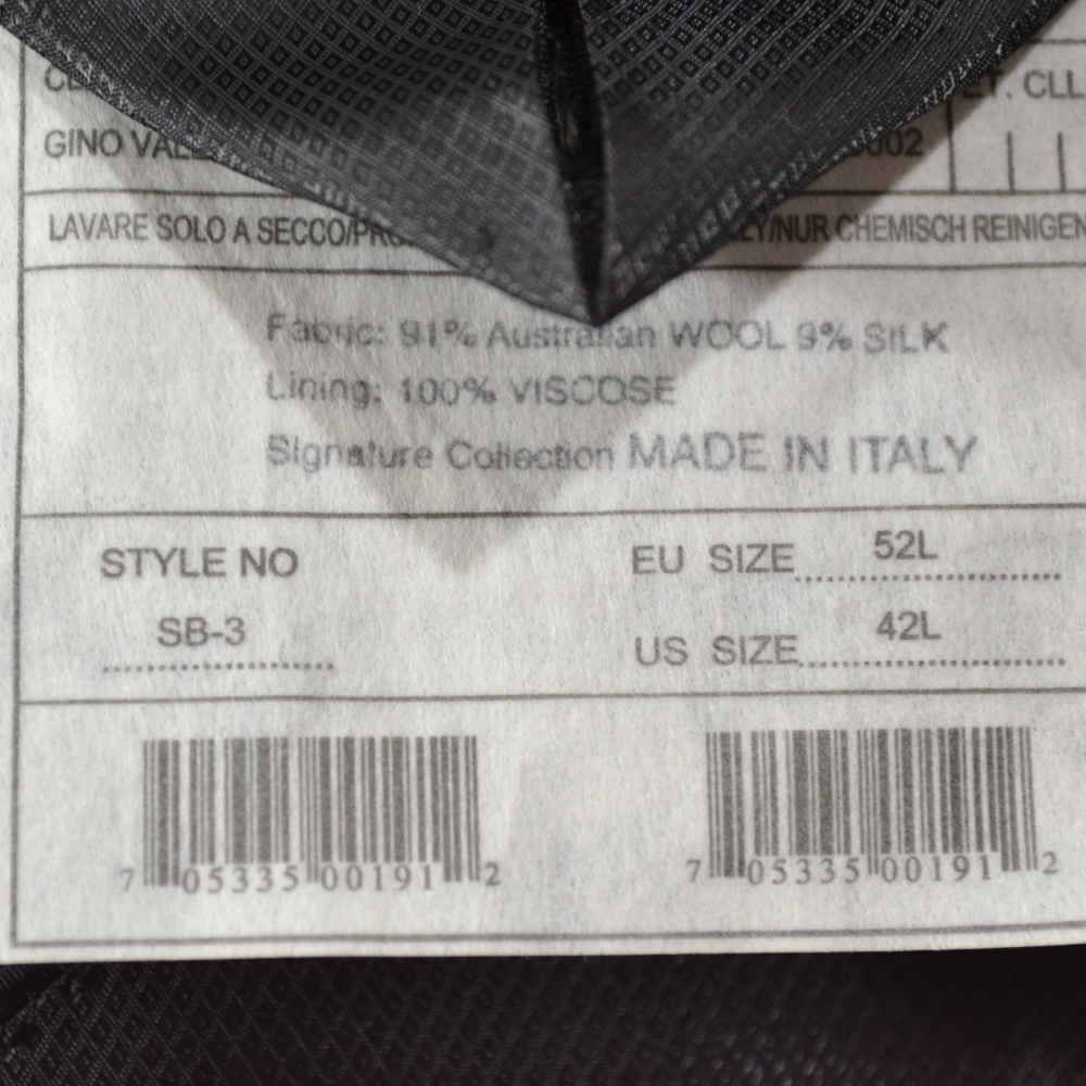 Gino Valentino 42L Sport Coat Blazer Suit Jacket B - Picture 8 of 8